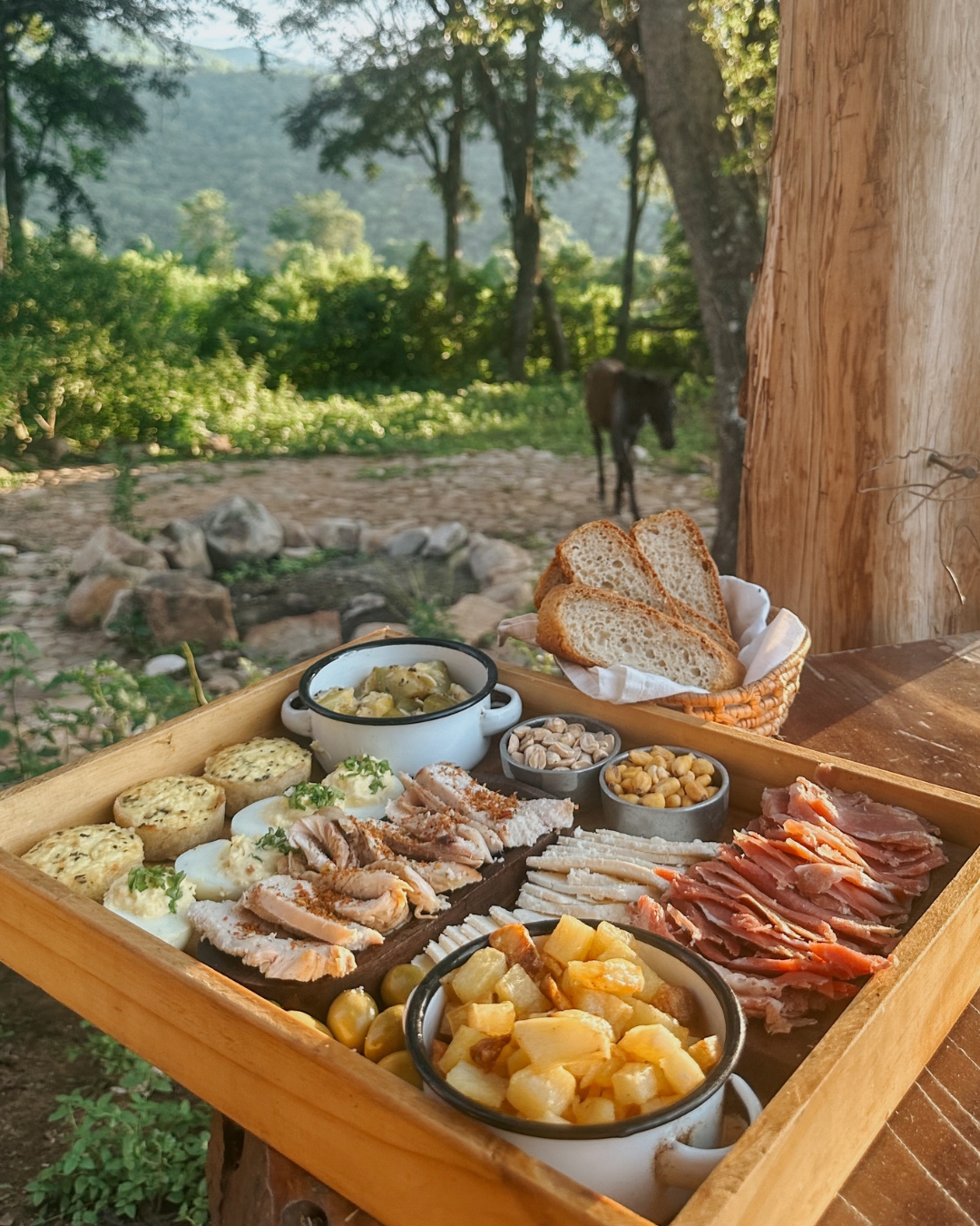 Cocina a fuego Finca La Fé