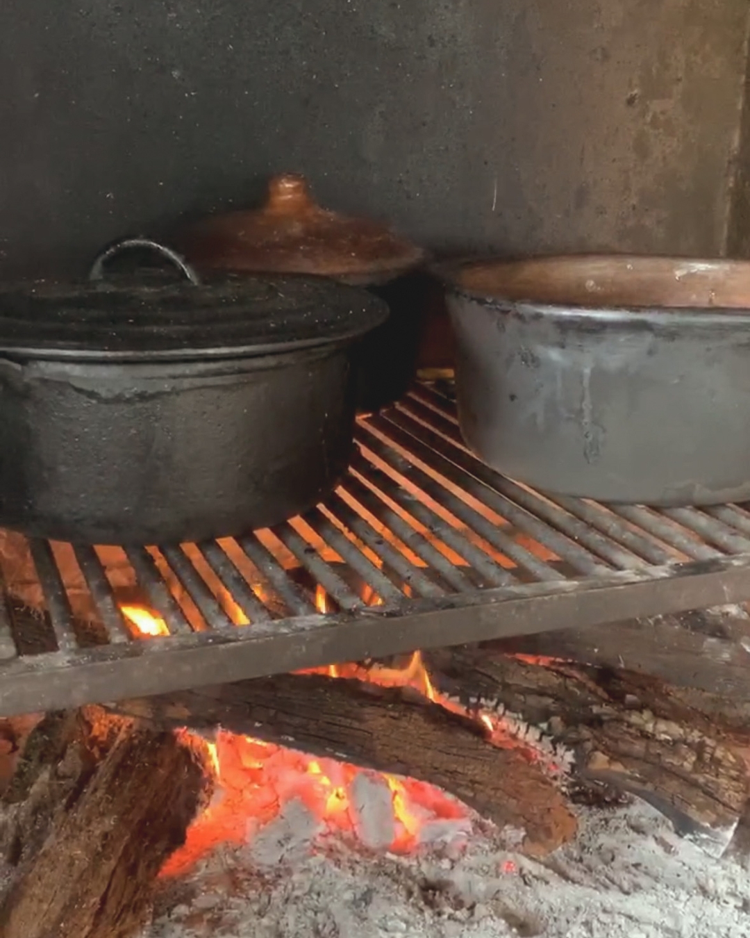 Cocina a fuego Finca La Fé