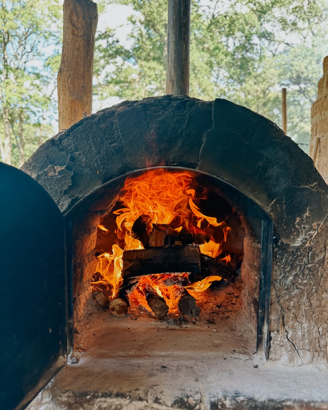 Cocina a fuego Finca La Fé